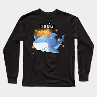 Blue Shark Stars Long Sleeve T-Shirt